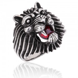 Gümüş Aslan Kafası Erkek Yüzük Gümüş Aslan Kafası Erkek Yüzük