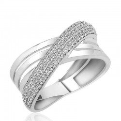 Gümüş Çapraz Fantezi Bayan Yüzük Gümüş Çapraz Fantezi Bayan Yüzük