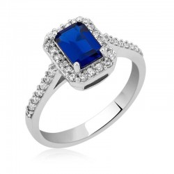 Gümüş Baget Kare Bayan Yüzük Gümüş Baget Kare Bayan Yüzük