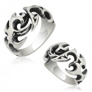 Gümüş Tribal Desenli Erkek Yüzük Gümüş Tribal Desenli Erkek Yüzük