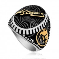 Gümüş Kemal Atatürk İmzası Erkek Yüzük Gümüş Kemal Atatürk İmzası Erkek Yüzük