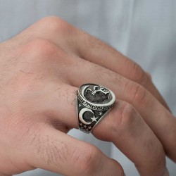 Gümüş Atatürk Silüeti Erkek Yüzük Gümüş Atatürk Silüeti Erkek Yüzük