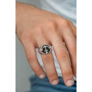 Gümüş Çapa Erkek Yüzük Gümüş Çapa Erkek Yüzük