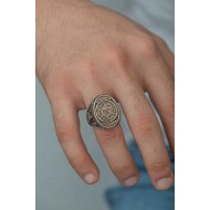 Gümüş Süleyman Mührü Erkek Yüzük Gümüş Süleyman Mührü Erkek Yüzük