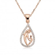 Gümüş Damla Anne Çocuk Kolyesi Gümüş Damla Anne Çocuk Kolyesi