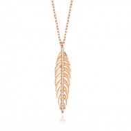 Gümüş Ceviz Yaprağı Bayan Kolye Gümüş Ceviz Yaprağı Bayan Kolye