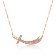 Gümüş Zülfikar Kılıcı Bayan Kolye Gümüş Zülfikar Kılıcı Bayan Kolye