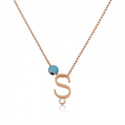 Gümüş 3 Boyutlu Bayan Harf Kolye Gümüş 3 Boyutlu Bayan Harf Kolye