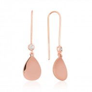 Gümüş Sallantılı Damla Küpe Gümüş Sallantılı Damla Küpe