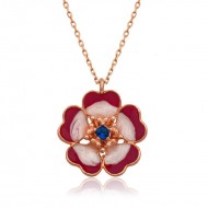 Gümüş Manolya Çiçeği Bayan Kolye Gümüş Manolya Çiçeği Bayan Kolye