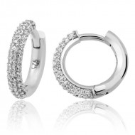 Gümüş Halka Bayan Küpe Gümüş Halka Bayan Küpe