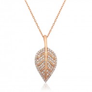 Gümüş Yaprak Bayan Kolye Gümüş Yaprak Bayan Kolye