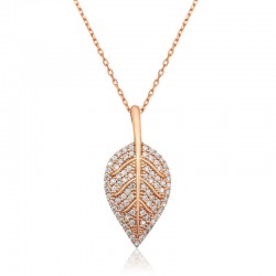 Gümüş Yaprak Bayan Kolye Gümüş Yaprak Bayan Kolye