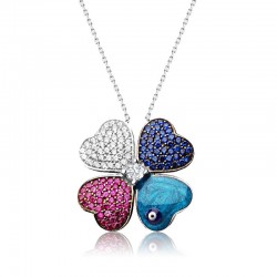 Gümüş Dört Yapraklı Yonca Kolye Gümüş Dört Yapraklı Yonca Kolye