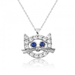 Gümüş Kedi Bayan Kolye Gümüş Kedi Bayan Kolye