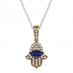 Gümüş Fatma Eli Otantik Bayan Kolye Gümüş Fatma Eli Otantik Bayan Kolye