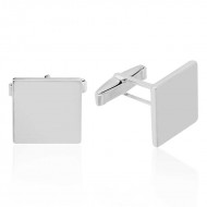 Gümüş Kare Kol Düğmesi Gümüş Kare Kol Düğmesi