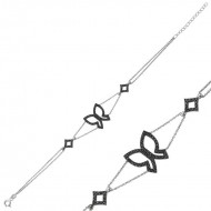 Gümüş Kelebek Bayan Bileklik Gümüş Kelebek Bayan Bileklik