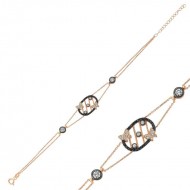 Gümüş Rose Taşlı Kelebek Bayan Bileklik Gümüş Rose Taşlı Kelebek Bayan Bileklik