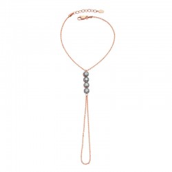 Gümüş Rose Elmas Montür Şahmeran Bileklik Gümüş Rose Elmas Montür Şahmeran Bileklik