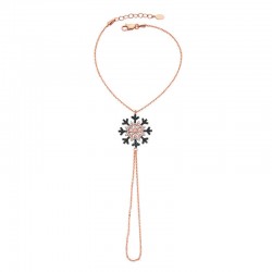 Gümüş Rose Kar Tanesi Şahmeran Bileklik Gümüş Rose Kar Tanesi Şahmeran Bileklik