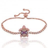 Gümüş Rose Asansörlü Kaplumbağa Bayan Bileklik Gümüş Rose Asansörlü Kaplumbağa Bayan Bileklik