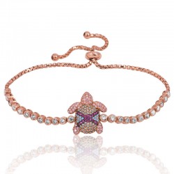 Gümüş Rose Asansörlü Kaplumbağa Bayan Bileklik Gümüş Rose Asansörlü Kaplumbağa Bayan Bileklik