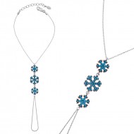 Gümüş Kar Taneleri Şahmeran Bileklik Gümüş Kar Taneleri Şahmeran Bileklik