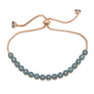 Gümüş Rose Firuze Taşlı Asansör Bileklik Gümüş Rose Firuze Taşlı Asansör Bileklik