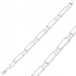 Gümüş Çift Çizgili Erkek Bileklik Gümüş Çift Çizgili Erkek Bileklik