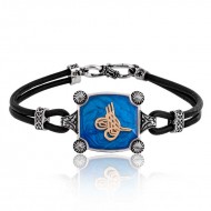 Gümüş Tuğralı Erkek Bileklik Gümüş Tuğralı Erkek Bileklik