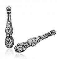 ​Gümüş Örümcek Ağı Desenli Tesbih İmamesi