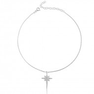 Gümüş Kutup Yıldızı Halhal Gümüş Kutup Yıldızı Halhal