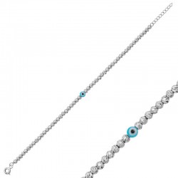 Gümüş Nazarlı Dorica Bayan Bileklik Gümüş Nazarlı Dorica Bayan Bileklik