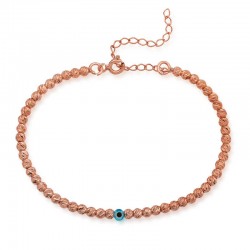 Gümüş Rose Nazarlı Dorica Bayan Bileklik Gümüş Rose Nazarlı Dorica Bayan Bileklik