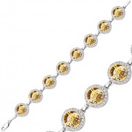 Gümüş Yuvarlak Tuğra Bayan Bileklik Gümüş Yuvarlak Tuğra Bayan Bileklik