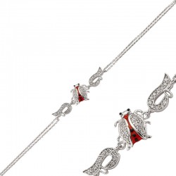 Gümüş Uğur Böceği Bayan Bileklik Gümüş Uğur Böceği Bayan Bileklik