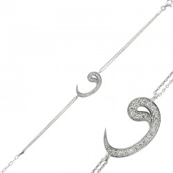 Gümüş Vav Bayan Bileklik Gümüş Vav Bayan Bileklik