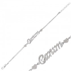 Gümüş Canım Yazılı Bayan Bileklik Gümüş Canım Yazılı Bayan Bileklik