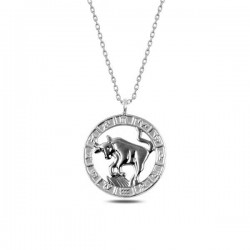 Gümüş Boğa Burcu Kolye Gümüş Boğa Burcu Kolye