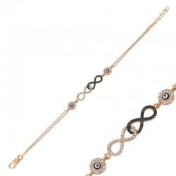 Gümüş Rose Sen Ben Sonsuzluk Gümüş Bayan Bileklik Gümüş Rose Sen Ben Sonsuzluk Gümüş Bayan Bileklik