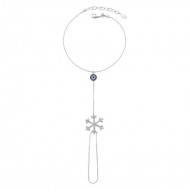 Gümüş Nazarlı Kar Tanesi Şahmeran Bileklik Gümüş Nazarlı Kar Tanesi Şahmeran Bileklik