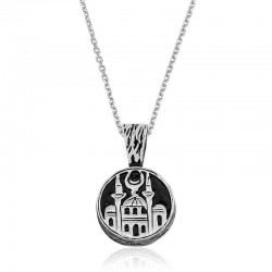 Gümüş Cami Desenli Kolye Gümüş Cami Desenli Kolye