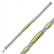 Gümüş Taşlı File Bayan Bileklik Gümüş Taşlı File Bayan Bileklik