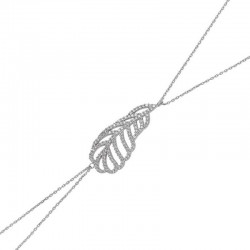 Gümüş Yaprak Şahmeran Bayan Bileklik Gümüş Yaprak Şahmeran Bayan Bileklik