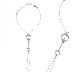 Gümüş Ay Yıldız Şahmeran Bayan Bileklik Gümüş Ay Yıldız Şahmeran Bayan Bileklik