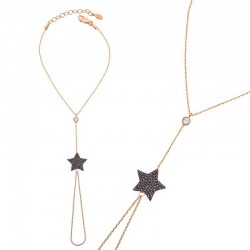 Gümüş Rose Yıldız Şahmeran Bileklik Gümüş Rose Yıldız Şahmeran Bileklik