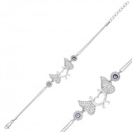 Gümüş Aşık Melekler Bayan Bileklik Gümüş Aşık Melekler Bayan Bileklik