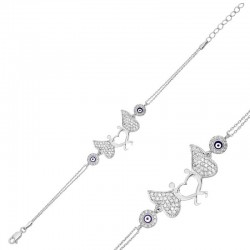 Gümüş Aşık Melekler Bayan Bileklik Gümüş Aşık Melekler Bayan Bileklik