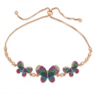 Gümüş Rose Kelebekli Asansör Bileklik Gümüş Rose Kelebekli Asansör Bileklik